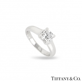 Tiffany & Co.Platinum Lucida Cut Diamond Ring 1.14ct F/VVS1 Tiffany & Co.Platinum Lucida Cut Diamond Ring 1.14ct F/VVS1